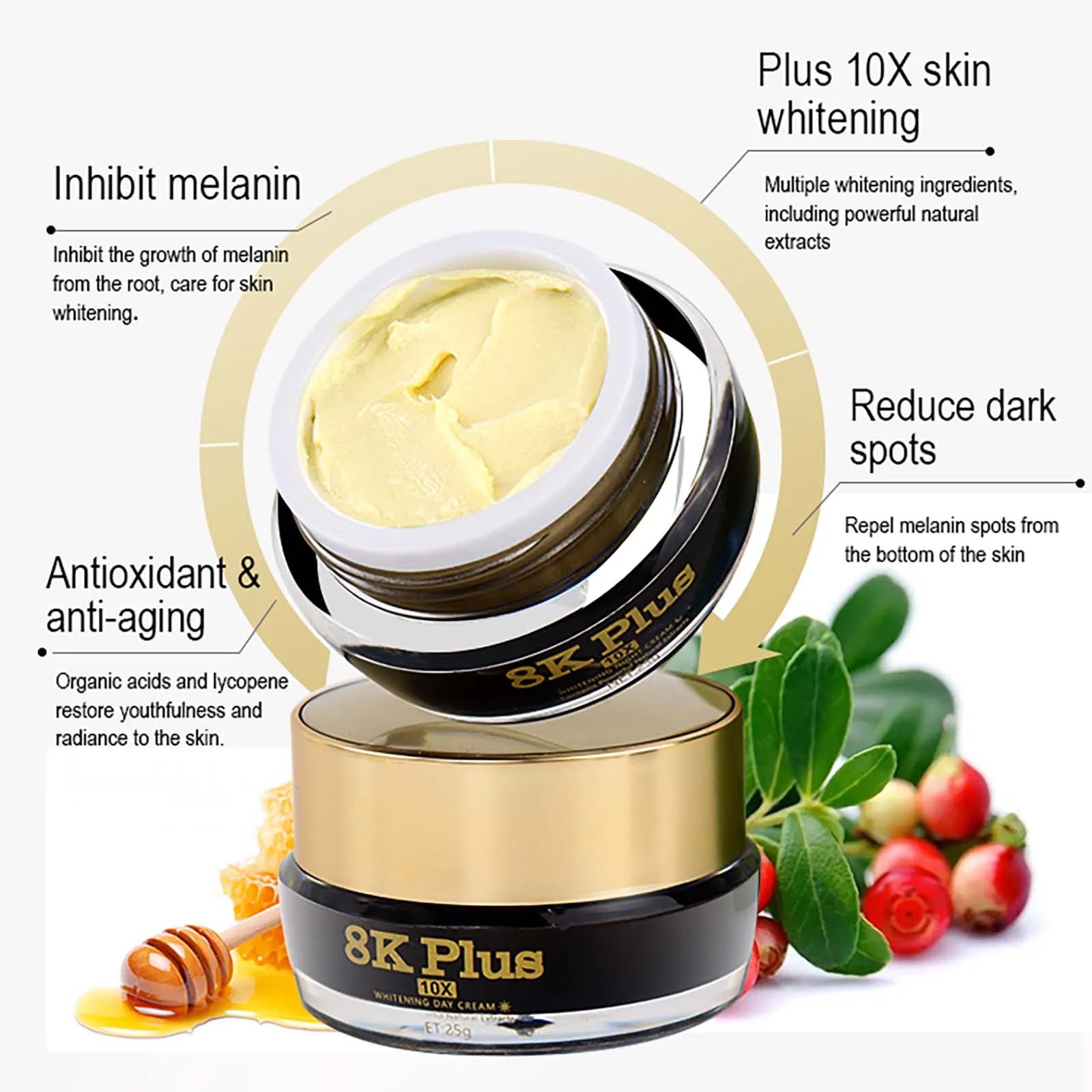 AILKE AILKE Boost Luster 8k a plus Whitening Cream 2in1 Set