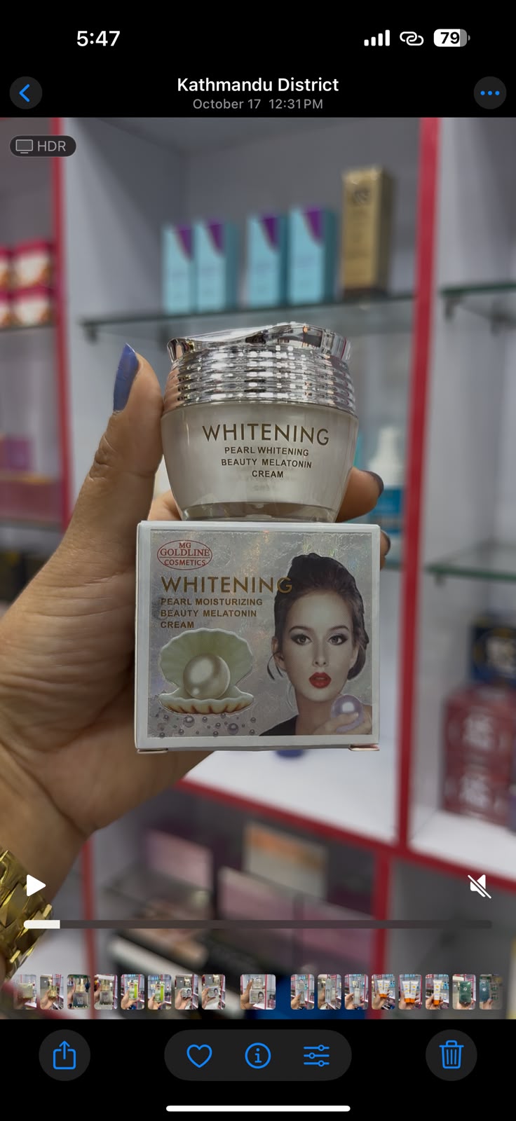 Pearl Whitening Pearl Whitening Beauty Melatonin Cream